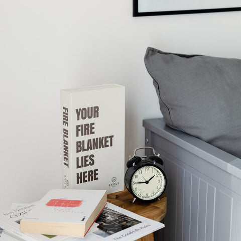 Safly Coffee Table Book med Brannteppe - Kremhvit