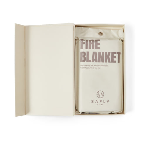Safly Coffee Table Book med Brannteppe - Kremhvit