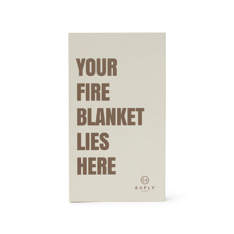 Safly Coffee Table Book med Brannteppe - Kremhvit