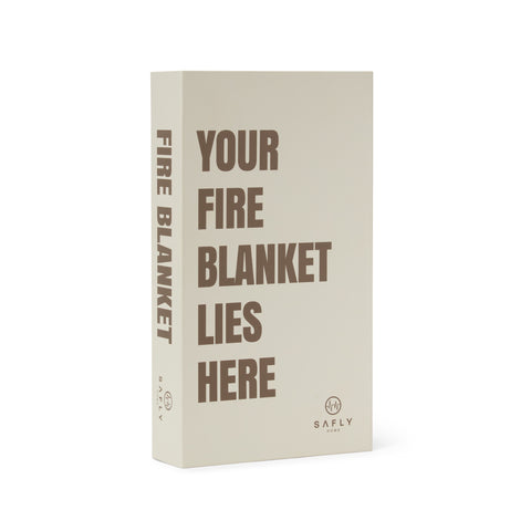 Safly Coffee Table Book med Brannteppe - Kremhvit