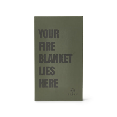 Safly Coffee Table Book med Brannteppe - Mosegrønn