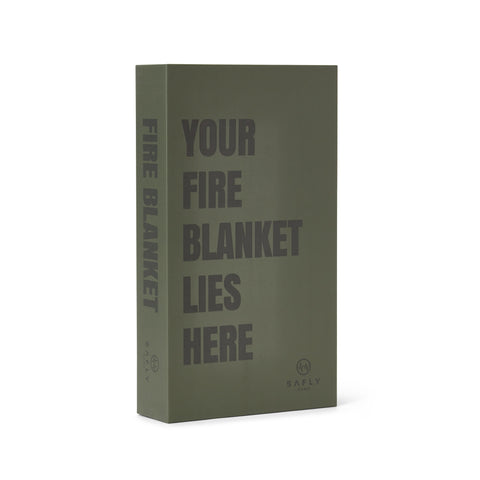 Safly Coffee Table Book med Brannteppe - Mosegrønn