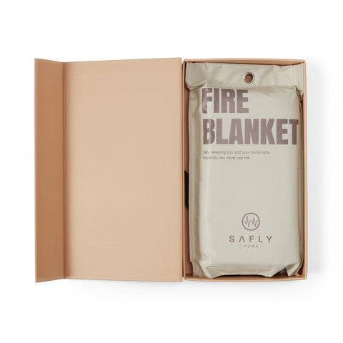 Safly Coffee Table Book med Brannteppe - Sand