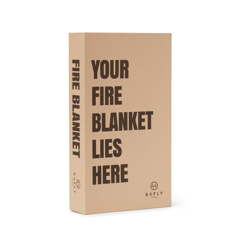 Safly Coffee Table Book med Brannteppe - Sand