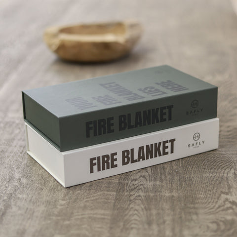 Safly Coffee Table Book med Brannteppe - Mosegrønn