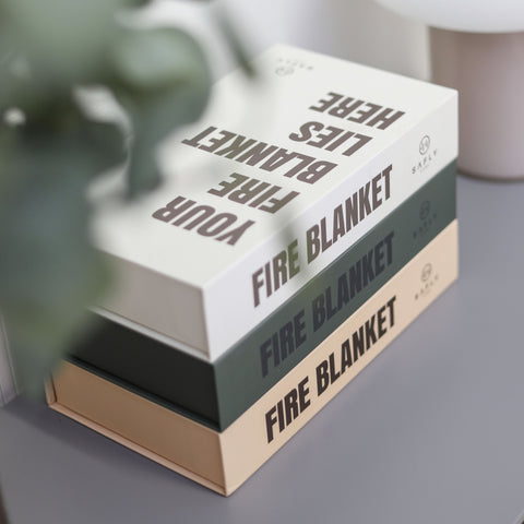 Safly Coffee Table Book med Brannteppe - Sand